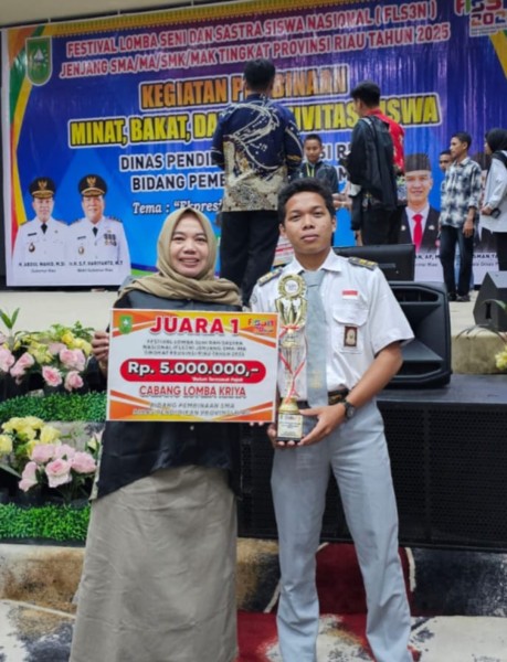 Jadi Langganan Setiap Tahun, Siswa SMAN 2 Pangkalan Kerinci Lolos FLS2N ke Tingkat Nasional