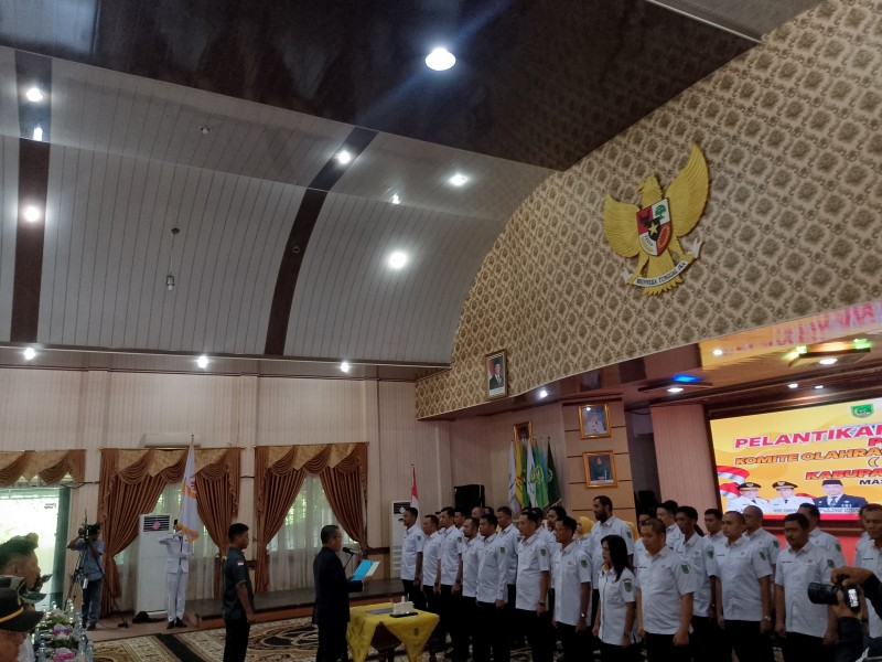 KONI Rohil Resmi Dilantik, Riwansyah Janji Siapkan Atlet Berprestasi Menuju PorProv Riau 2026