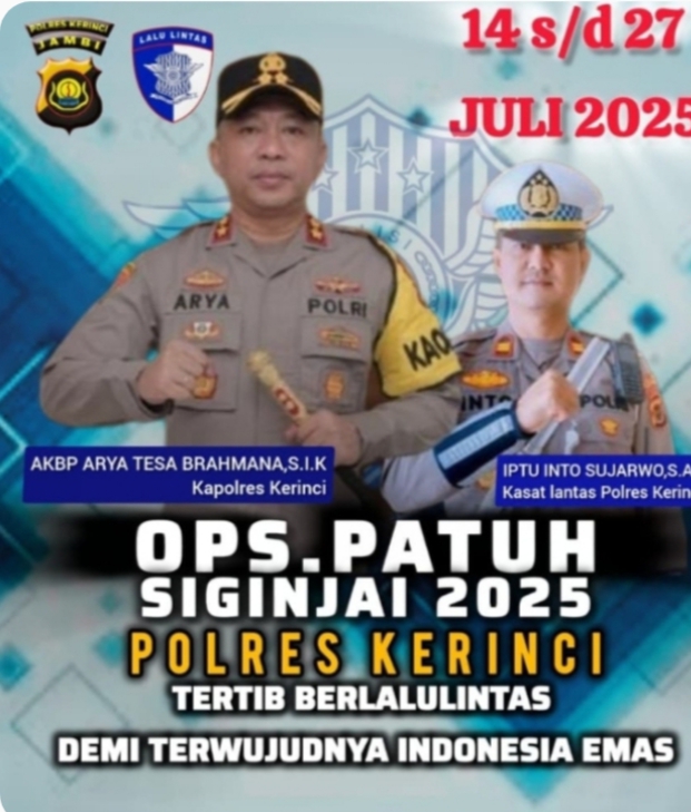 Polres kerinci Mengajak Masyarakat Tertib Berlalu Lintas, Demi Terwujudnya Indonesia Emas