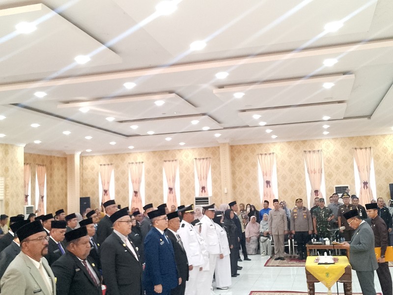 Bupati Bistamam lantik Sejumlah Pejabat ,Kadis PUPR Tergeser