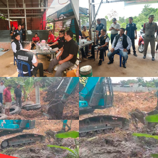 Parit Tertimbun Proyek Ruko, Pemerintah Pelalawan Lakukan Mediasi dan Tindaklanjut